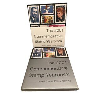 2001 USPS Commemorative Stamp Yearbook Hardcover Book Only No Stamps Included